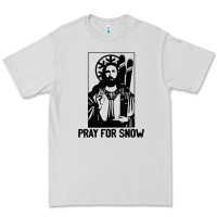 Jesus Christmas Pray For Snow Premium Tee | Teevron