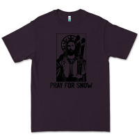 Plum jesus christmas pray for snow Premium Tee - linhVisuals