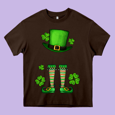 Custom Name St. Patrick's Leprechaun Heavy Core Tee Designed By Oliviacreatesart