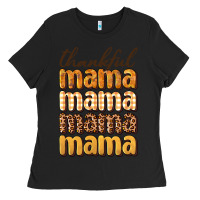 Black thankful mama Ladies Tee - BundleAndBundleShop