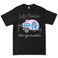 Black camping camper life rocks when your Premium Tee - linhVisuals