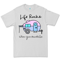 Dove Grey camping camper life rocks when your Premium Tee - linhVisuals