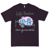 Plum camping camper life rocks when your Premium Tee - linhVisuals