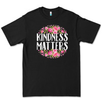 Black kindness matters flowers Premium Tee - linhVisuals