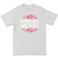 Dove Grey kindness matters flowers Premium Tee - linhVisuals
