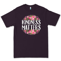 Plum kindness matters flowers Premium Tee - linhVisuals