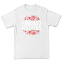White kindness matters flowers Premium Tee - linhVisuals