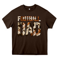 Chocolate Brown no background american football dad Heavy Core Tee - Jasminsmagicworld