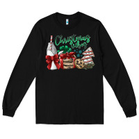 Black christmas vibes Long Sleeve Tee - SublimationCraftShop