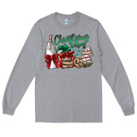 Heather Grey christmas vibes Long Sleeve Tee - SublimationCraftShop