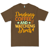 Cacao drinking coffee watching birds funny Premium Tee - linhVisuals