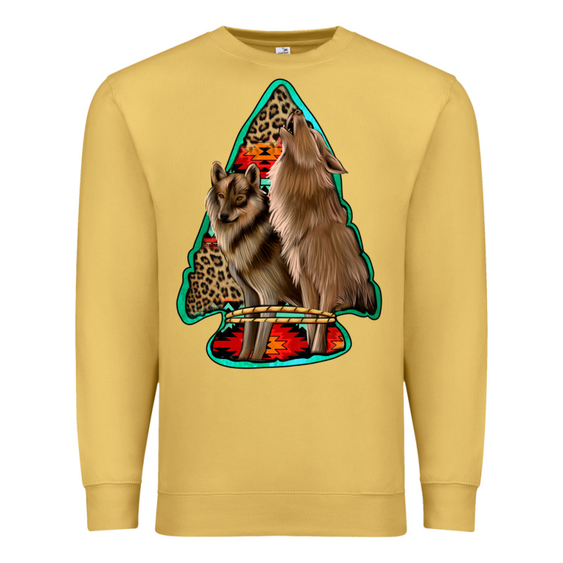 Howling Wolves Arrowhead Premium Sweatshirt by Jasminsmagicworld | Teevron