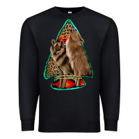 Black howling wolves arrowhead Premium Sweatshirt - Jasminsmagicworld