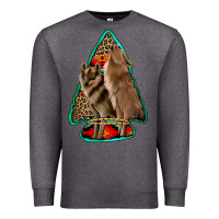 Charcoal Heather howling wolves arrowhead Premium Sweatshirt - Jasminsmagicworld