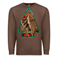 Chestnut howling wolves arrowhead Premium Sweatshirt - Jasminsmagicworld
