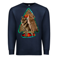Navy howling wolves arrowhead Premium Sweatshirt - Jasminsmagicworld