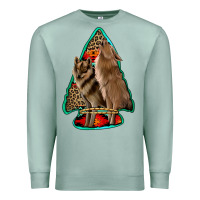 Seafoam howling wolves arrowhead Premium Sweatshirt - Jasminsmagicworld
