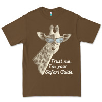 Cacao funny safari guide giraffe giraffe Premium Tee - linhVisuals