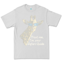 Dove Grey funny safari guide giraffe giraffe Premium Tee - linhVisuals