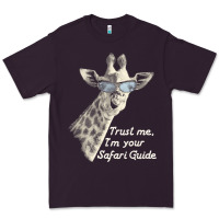 Plum funny safari guide giraffe giraffe Premium Tee - linhVisuals
