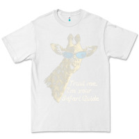 White funny safari guide giraffe giraffe Premium Tee - linhVisuals