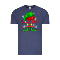 Vintage Denim Elf Your Text Vintage Tee - CowhideDigitalArt