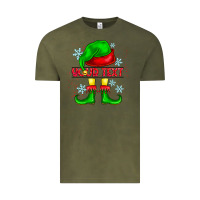 Vintage Olive Elf Your Text Vintage Tee - CowhideDigitalArt