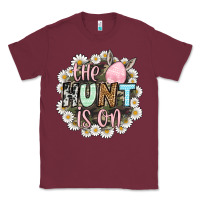 Burgundy Easter Day The hunt is on Classic Tee - OliviaCreatesArt