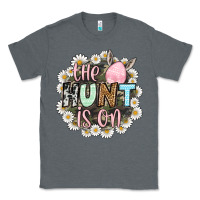 Charcoal Heather Easter Day The hunt is on Classic Tee - OliviaCreatesArt