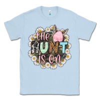 Dusty Blue Easter Day The hunt is on Classic Tee - OliviaCreatesArt
