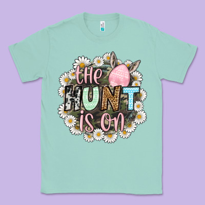 Easter Day The Hunt Is On Classic Tee Designed By Oliviacreatesart