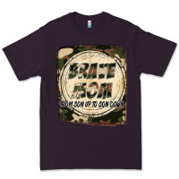 Plum Brave mom from son up to son down Mother's Day Premium Tee - FaDigitalArtStudio