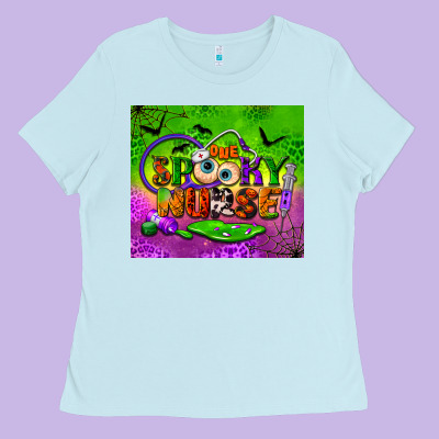 One Spooky Nurse Tumbler Ladies Tee Designed By Bundleandbundleshop
