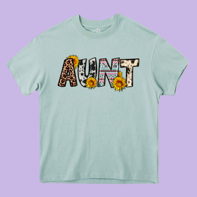 Aunt Heavy Core Tee Designed By Oliviacreatesart