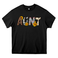 Black aunt Heavy Core Tee - OliviaCreatesArt