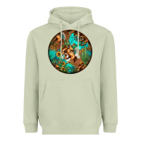 Matcha western pattern circle Heavyweight Hoodie - Jasminsmagicworld