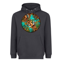 Smoke western pattern circle Heavyweight Hoodie - Jasminsmagicworld