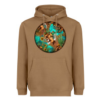 Toasted Coconut western pattern circle Heavyweight Hoodie - Jasminsmagicworld