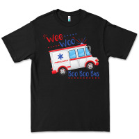 Black emt paramedic wee woo ambulance boo Premium Tee - linhVisuals
