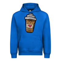 Cobalt leopard glitter coffee cup Urban Hoodie - Jasminsmagicworld