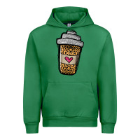 Emerald leopard glitter coffee cup Urban Hoodie - Jasminsmagicworld