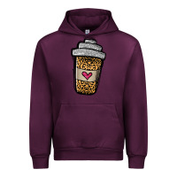 Mauve Wine leopard glitter coffee cup Urban Hoodie - Jasminsmagicworld
