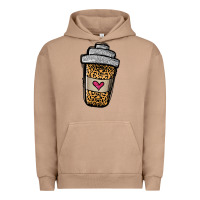 Pigment Burro leopard glitter coffee cup Urban Hoodie - Jasminsmagicworld