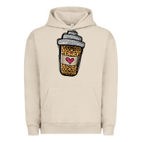 Pigment French Oak leopard glitter coffee cup Urban Hoodie - Jasminsmagicworld