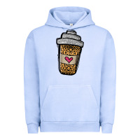Pigment Grape Ice leopard glitter coffee cup Urban Hoodie - Jasminsmagicworld