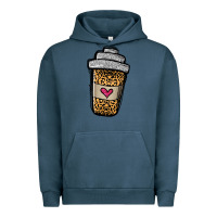 Pigment Midnight Navy leopard glitter coffee cup Urban Hoodie - Jasminsmagicworld