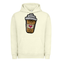 Pigment Pistachio leopard glitter coffee cup Urban Hoodie - Jasminsmagicworld