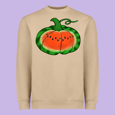 Watermelon Pumpkin Heavyweight Sweatshirt Designed By Jasminsmagicworld
