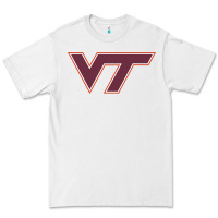 White virginia tech hokies Premium Tee - linhVisuals