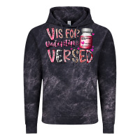 Cloud Black v is for valentine versed Vintage Hoodie - RacoonDesign